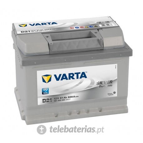 BATERÍA VARTA D21 12V 61Ah