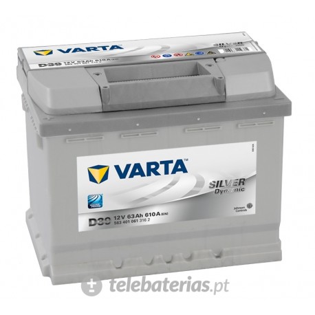 BATERÍA VARTA D39 12V 63Ah