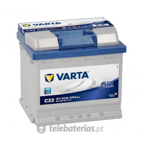 BATERÍA VARTA C22 12V 52Ah