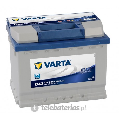 BATERÍA VARTA D43 12V 60Ah