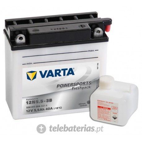 BATERÍA VARTA 12N5.5-3B 12V 6Ah