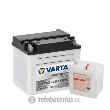 BATERÍA VARTA GM7CZ-3D YB7C-A 12V 7Ah