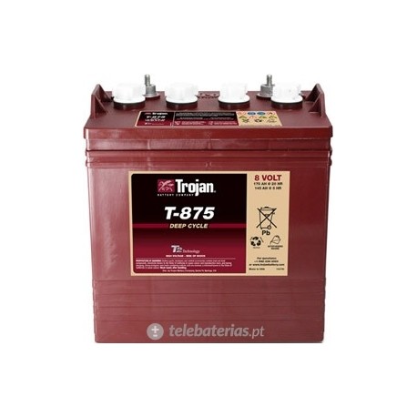 Trojan T-875 8V 170Ah battery