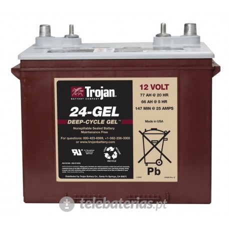 BATERÍA TROJAN 24 - GEL 12V 77Ah