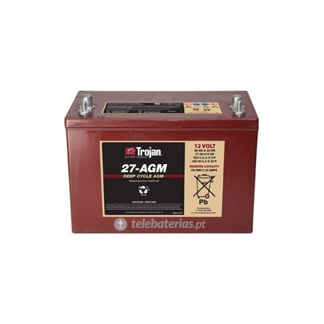 BATERÍA TROJAN 27 - AGM 12V 89Ah