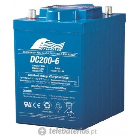 BATERÍA FULLRIVER DC200-6B 6V 200Ah