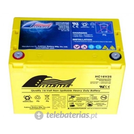Fullriver Hc16V25 16V 25Ah battery