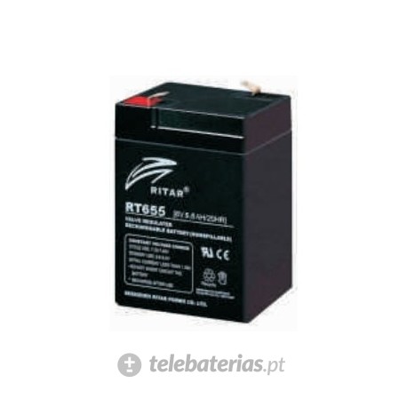 BATERÍA RITAR RT655 6V 5.5Ah