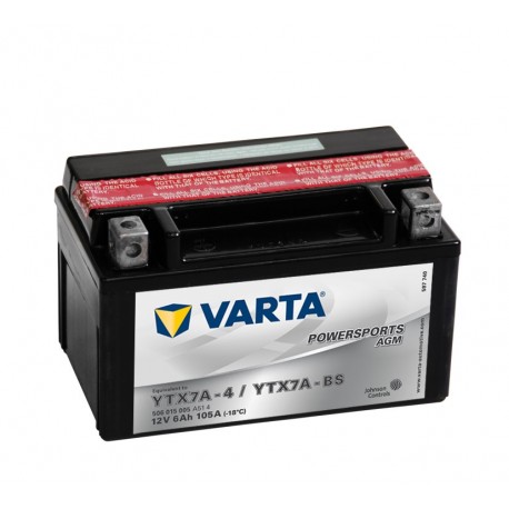 BATERÍA VARTA YTX7A-4 YTX7A-BS 12V 6Ah