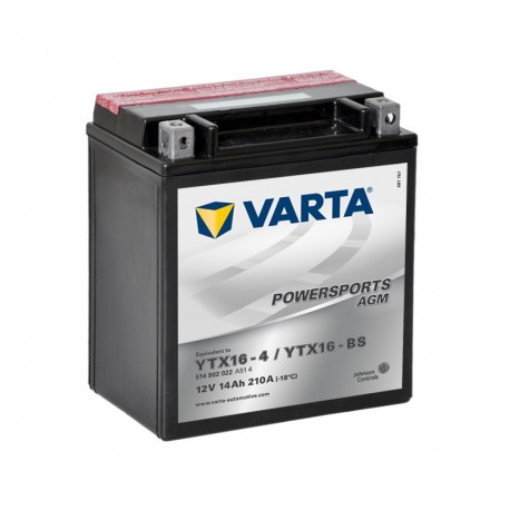 Varta Ytx16-4 Ytx16-Bs 12V 14Ah battery