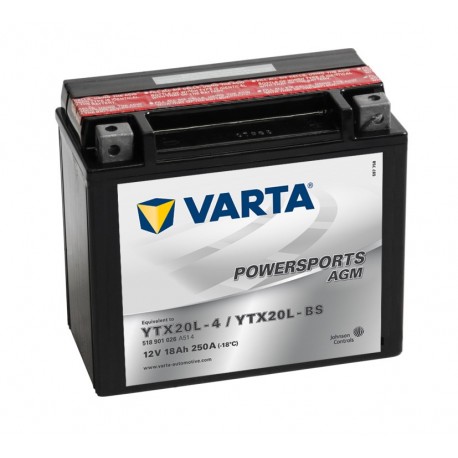 BATERÍA VARTA YTX20L-4 YTX20L-BS 12V 18Ah