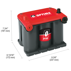 Batería optima rtu-3.7 12v 44ah - 2