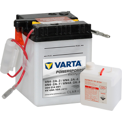 BATERÍA VARTA 6N4-2A-2 6N4-2A-4 6N4-2A-7 6N4A-2A-4 6V 4Ah