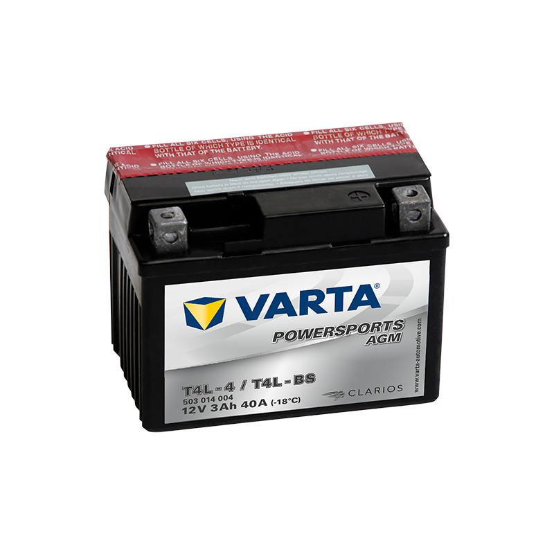 Batería varta yt4l-4 yt4l-bs 12v 3ah - 1