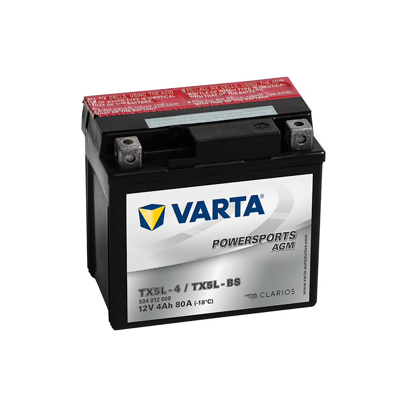 Batería varta ytx5l-4 ytx5l-bs 12v 4ah - 1
