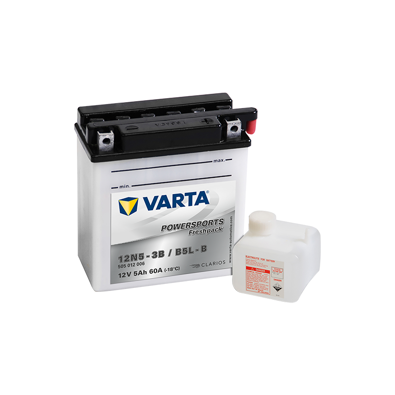 Batería varta 12n5-3b yb5l-b 12v 5ah - 1