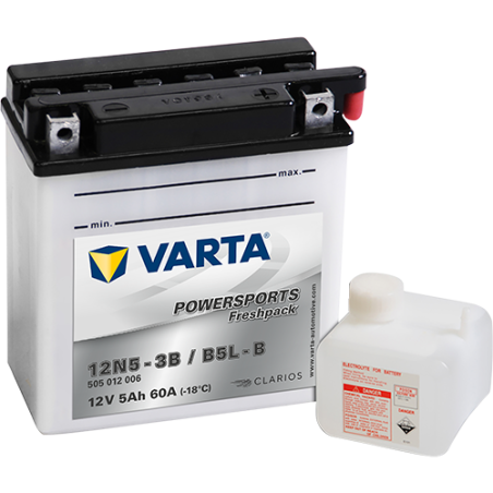 Batería varta 12n5-3b yb5l-b 12v 5ah - 1