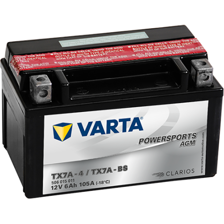 Batería varta ytx7a-4 ytx7a-bs 12v 6ah - 1