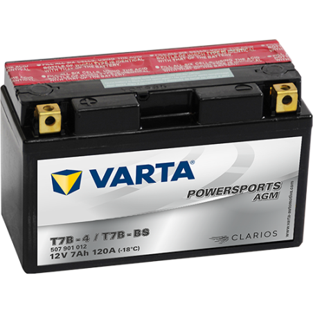 Batería varta yt7b-4 yt7b-bs 12v 7ah - 1