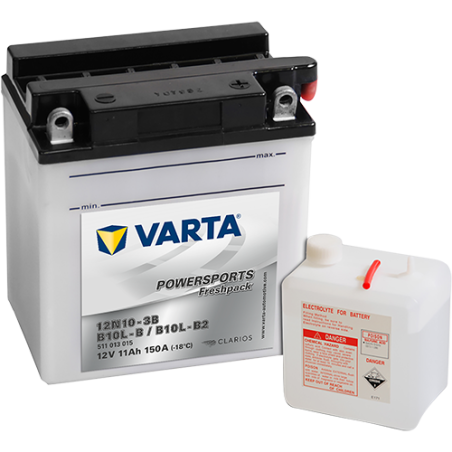 Batería varta 12n10-3b yb10l-b yb10l-b2 12v 11ah - 1