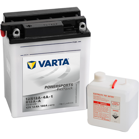 Batería varta 12n12a-4a-1 yb12a-a 12v 12ah - 1