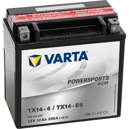 Batería varta ytx14-4 ytx14-bs 12v 12ah - 1