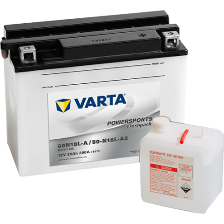 Batería varta y50-n18l-a y50n18l-a2 12v 20ah - 1