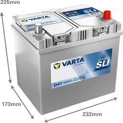 Batería varta d47 12v 60ah - 2