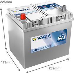 Batería varta d48 12v 60ah - 2