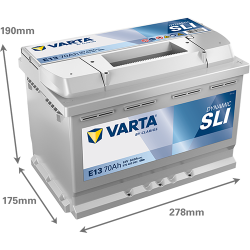 Batería varta e13 12v 70ah - 2