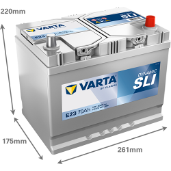 Batería varta e23 12v 70ah - 2