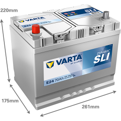Batería varta e24 12v 70ah - 2