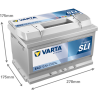 Batería varta e43 12v 72ah - 2