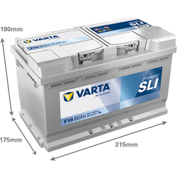 Batería varta f16 12v 80ah - 2