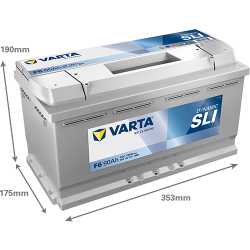Batería varta f6 12v 90ah - 2