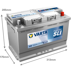 Batería varta h9 12v 100ah - 2