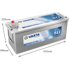 Batería varta k7 12v 145ah - 2