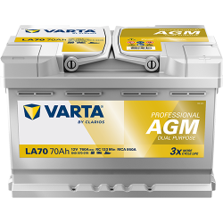 BATERÍA VARTA LA70 12V 70Ah