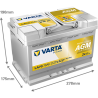 Batería varta la70 12v 70ah - 2