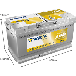 Batería varta la95 12v 95ah - 2